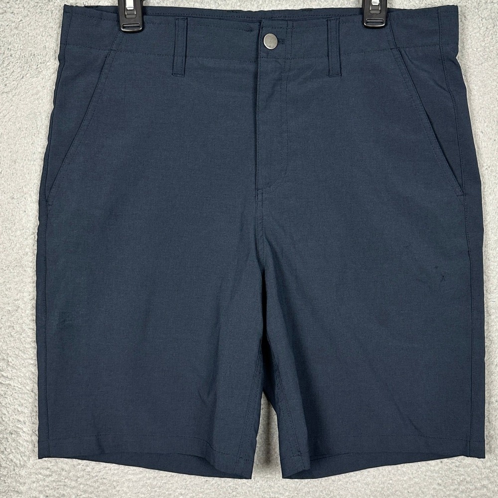 Rorie Whelan Golf Shorts Mens 34 Navy Blue Performance Stretch Flat Front Casual